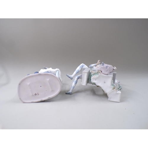 1813 - TWO NAO FIGURE GROUPS - LARGEST 32CM H