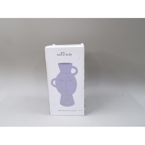 1820 - SASS & BELLE AMIRA FACE VASE, 26CM H