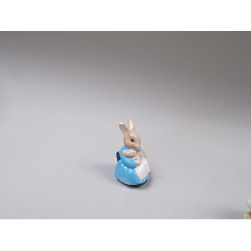 1831 - SIX BESWICK & ROYAL ALBERT BEATRIX POTTER FIGURES -LARGEST 13CM H