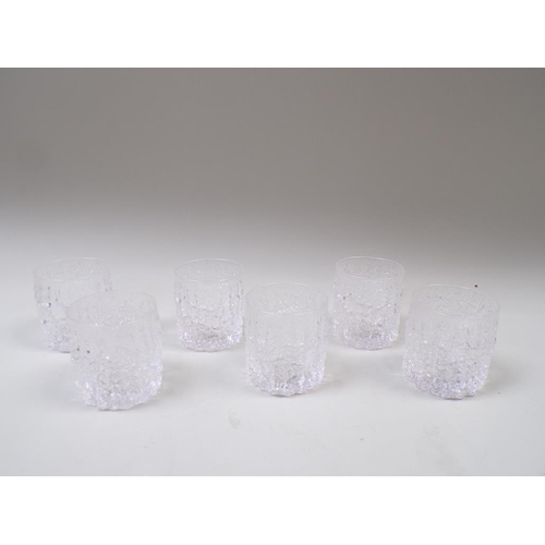 1837 - SET OF WHITEFRIARS GLACIER TUMBLER GLASSES - BOXED, 11CM H