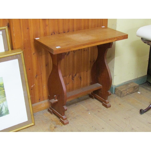 1849 - OAK SIDE TABLE  77 x 77 cms