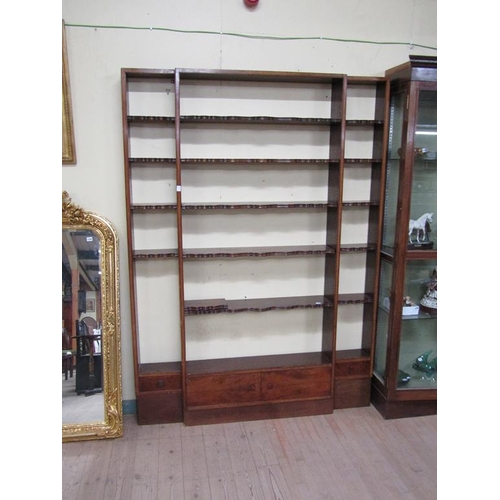 1852 - 19c MAHOGANY SHOP FITTING 160 x 220 cms