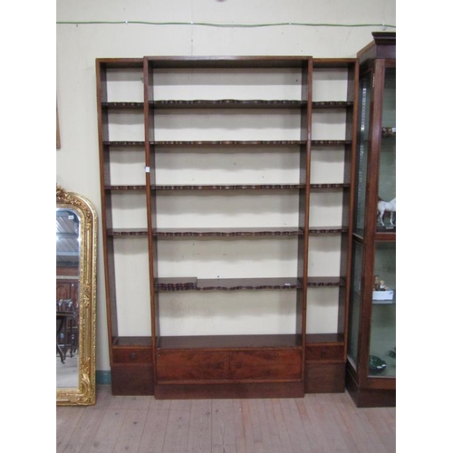 1852 - 19c MAHOGANY SHOP FITTING 160 x 220 cms