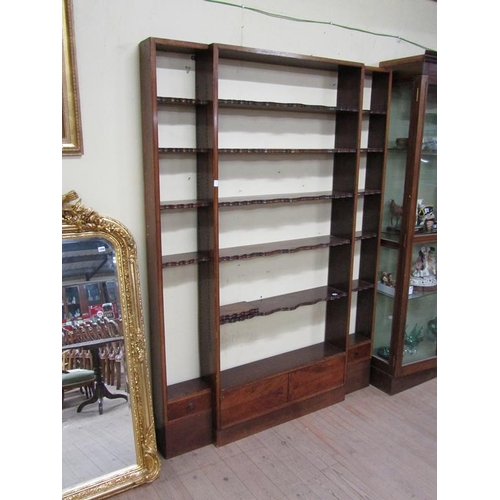 1852 - 19c MAHOGANY SHOP FITTING 160 x 220 cms