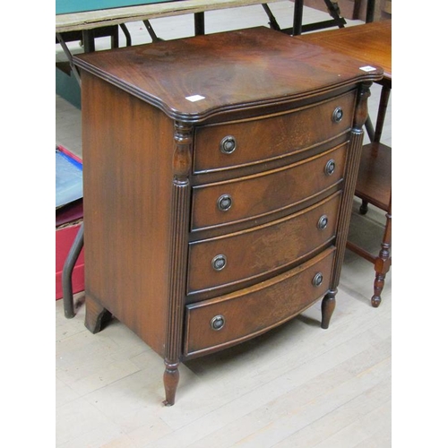 1860 - REPRODUCTION FOUR DRAWER CHEST 56 x 70 cms