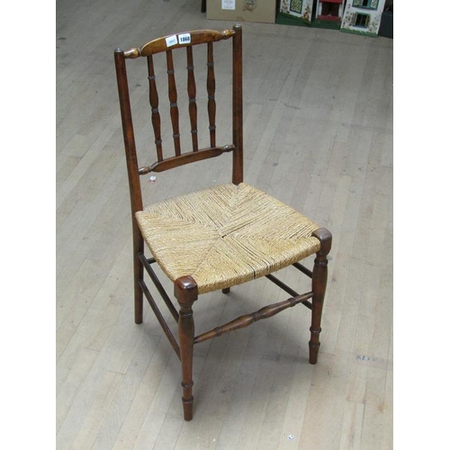 1868 - RUSH SEAT CHAIR