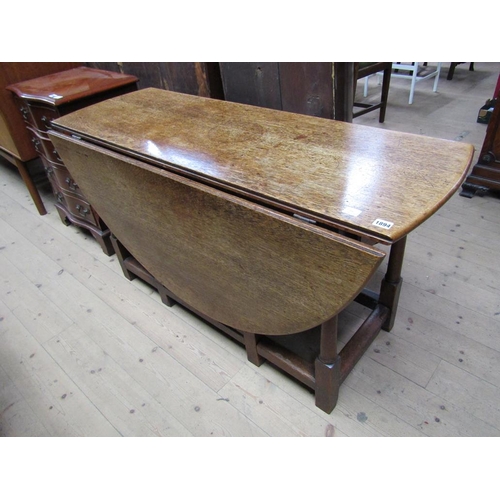 1894 - OAK GATELEG TABLE 130 x 69cms