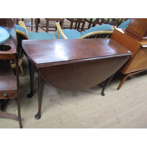 1899 - GEORGIAN MAHOGANY DROP LEAF TABLE 115 x 71 cms