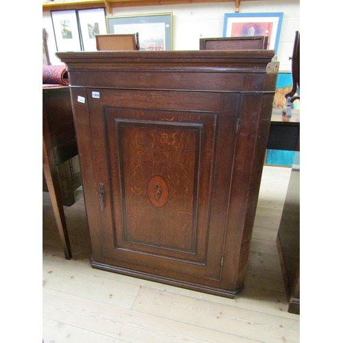 1908 - GEORGIAN CORNER CUPBOARD 88 x 108cms