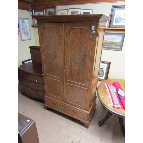 1914 - 18c STYLE WALNUT WARDROBE 112 x 193 cms