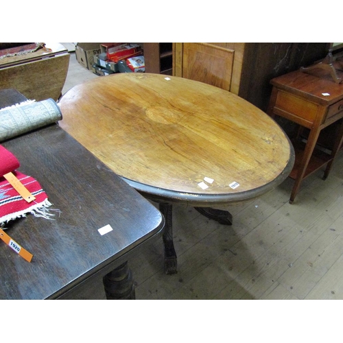 1919 - VICTORIAN OVAL DINING TABLE 120 x 69cms