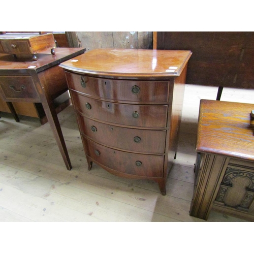 1922 - EARLY 20c MAHOGANY CHEST 61 x 78 cms