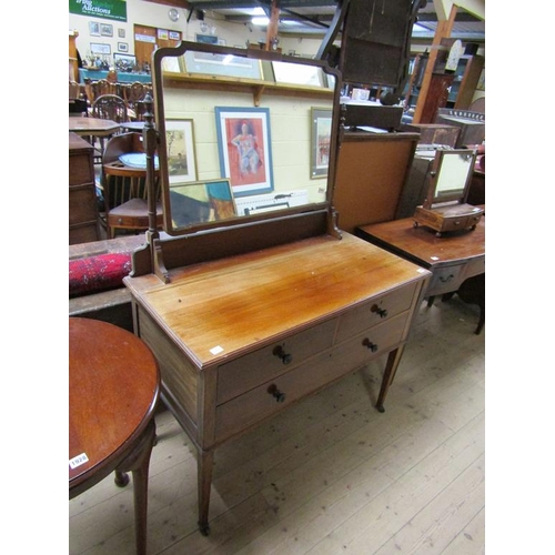 1927 - EDWARDIAN MAHOGANY DRESSING TABLE 106 x 150 cms