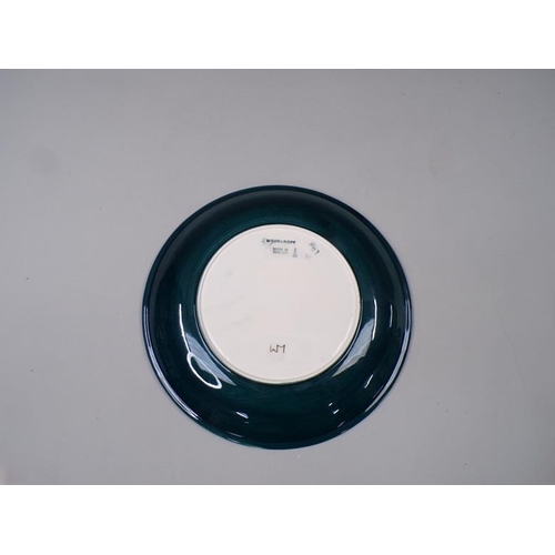 1802 - MOORCROFT MAMOURA PLATE BY SALLY TUFFIN, 25CM DIAM