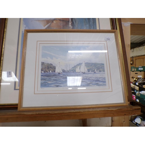 150 - QTY OF FRAMED PRINTS - COASTAL INC. MICHAEL LEES, SIGNED