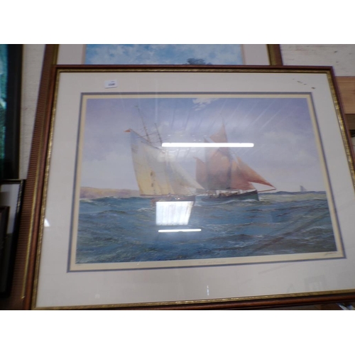 150 - QTY OF FRAMED PRINTS - COASTAL INC. MICHAEL LEES, SIGNED