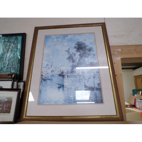 150 - QTY OF FRAMED PRINTS - COASTAL INC. MICHAEL LEES, SIGNED