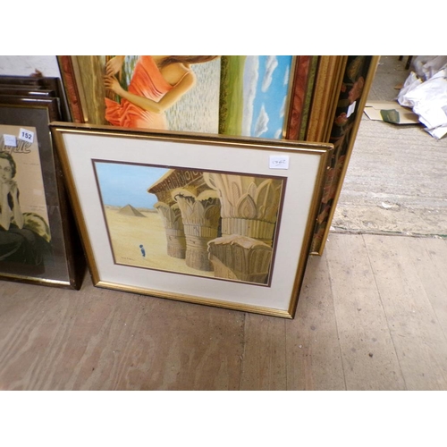 151 - QTY OF FRAMED OILS