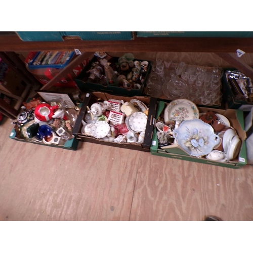 174 - THREE BOXES OF MIXED CERAMICS AND GLASSWARE