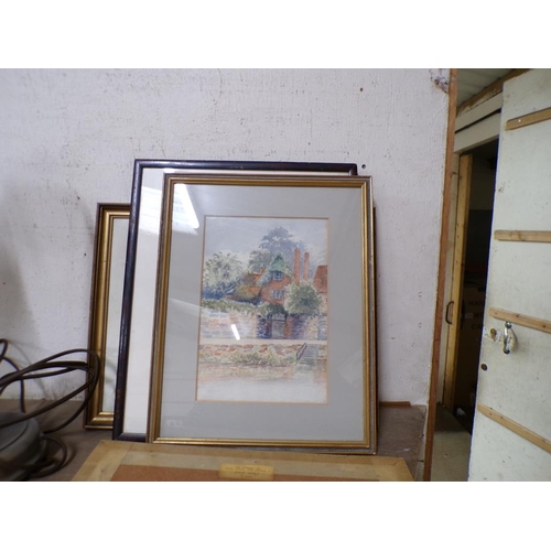 53 - COLLECTION OF FRAMED WATERCOLOURS - RURAL SCENES