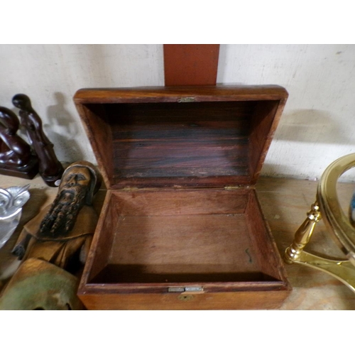 98 - LARGE WOODEN DOME BOX