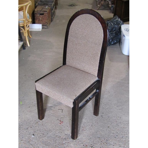 564 - SIX UPHOLSTERED DINING CHAIRS