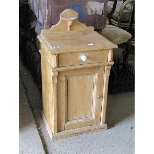 588 - VICTORIAN PINE BEDSIDE CUPBOARD