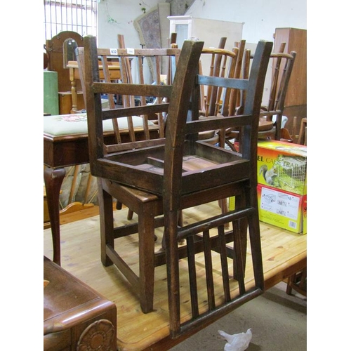 632 - TWO 18c OAK CHAIRS