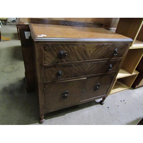 639 - OAK TWO DRAWER CHEST