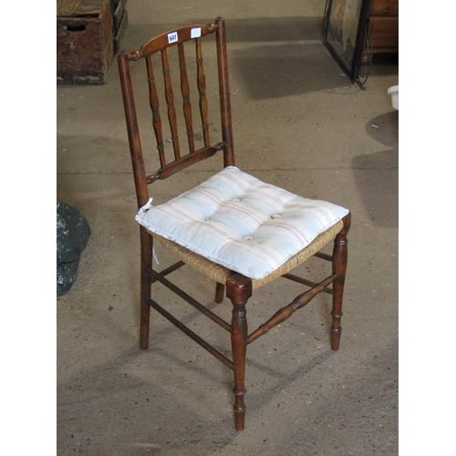 647 - RUSH SEATED CHAIR