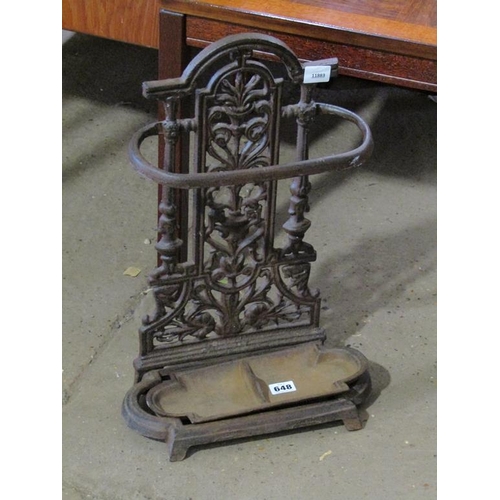 648 - CAST IRON STICK STAND