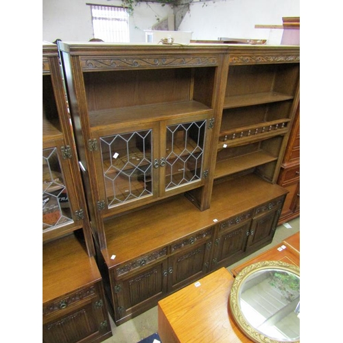 653 - OAK WALL UNIT