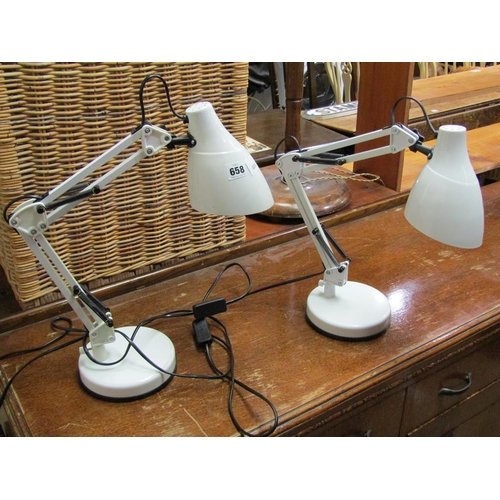 658 - TWO ANGLE POISE LAMPS