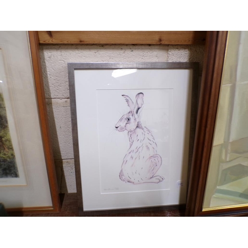 327 - SIGNED HARE PRINTS