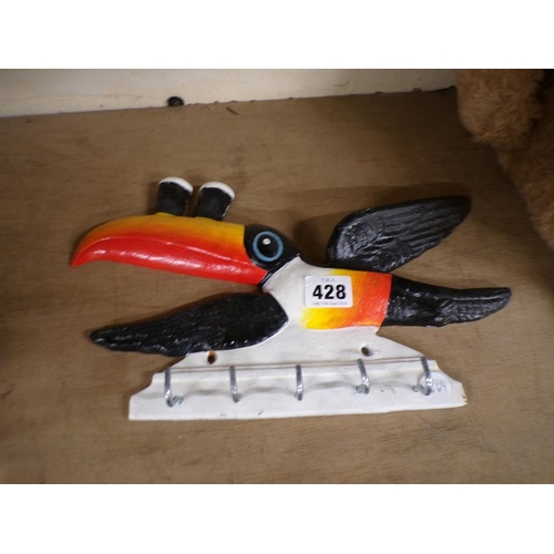 428 - REPRO CAST GUINNESS TOUCAN RACK