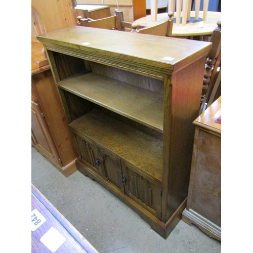 847 - OLD CHARM OAK BOOKCASE