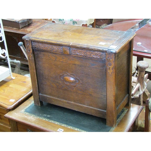 857 - SMALL OAK CHEST