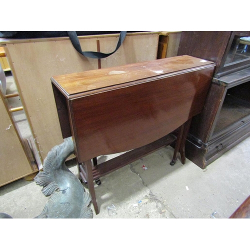 865 - EDWARDIAN MAHOGANY SUTHERLAND TABLE