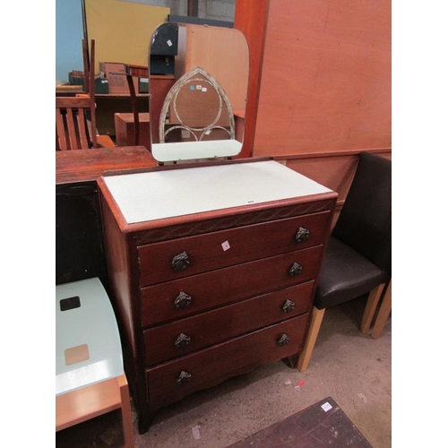 880 - OAK DRESSING TABLE