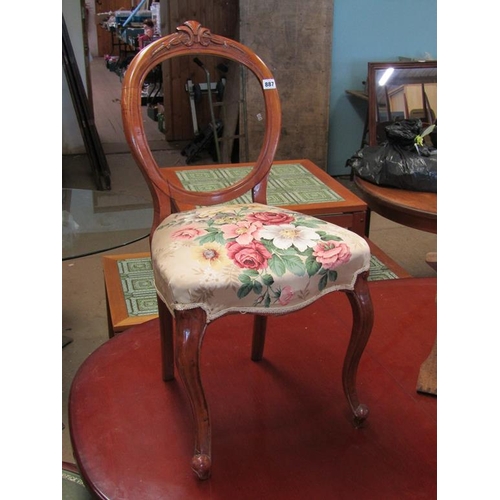 887 - VICTORIAN CHAIR