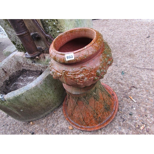 993 - TERRACOTTA GARDEN POT