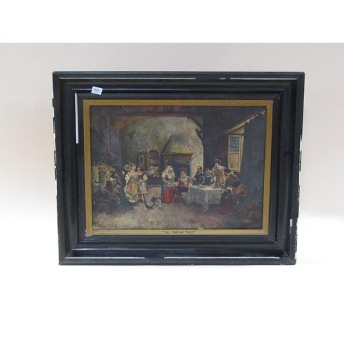 1244 - A MAKIN 82 - CAVALIERS RESTING AT A TAVERN, SIGNED OIL ON CANVAS, FRAMED, 41CM X 56CM