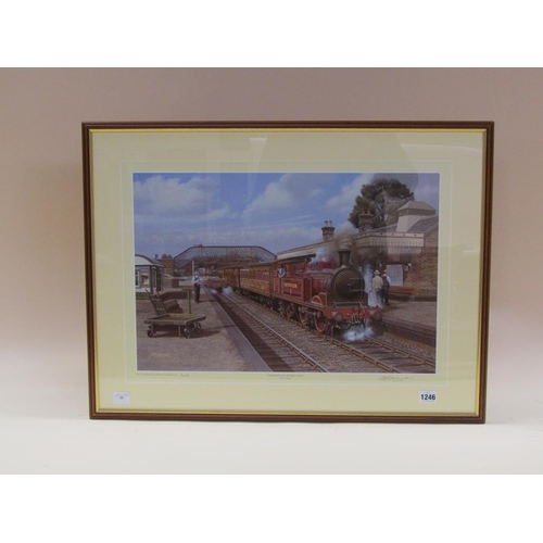 1246 - B.J FREEMAN - MEMORIES OF METRO LAND, F/G, COLOURED PRINT, 40CM X 55CM