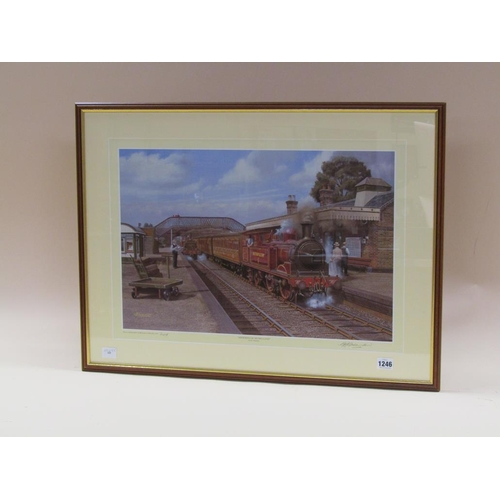 1246 - B.J FREEMAN - MEMORIES OF METRO LAND, F/G, COLOURED PRINT, 40CM X 55CM