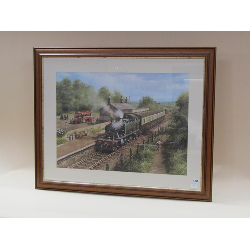 1261 - DON BRECKON 1981 - GREAT WESTERNB RAILWAY, COLOURED PRINT, F/G, 55CM X 75CM