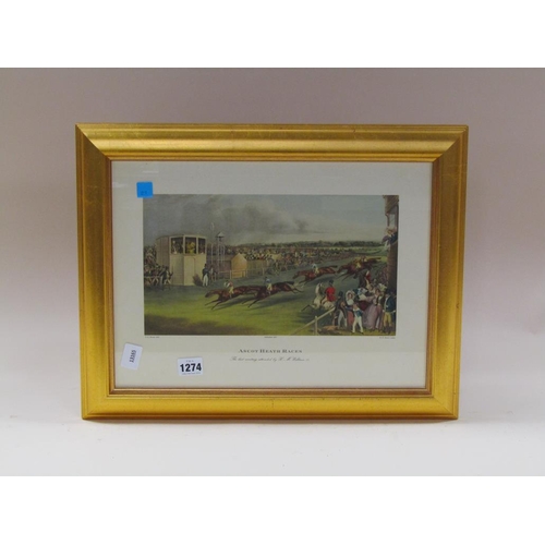 1274 - FRAMED ASCOT PRINT