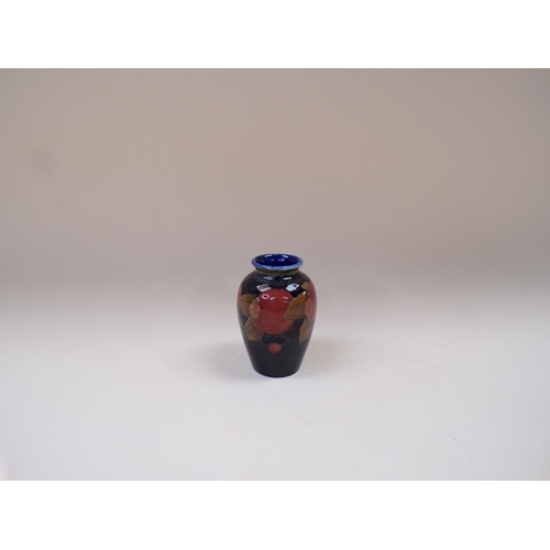 1753 - MOORCROFT POMEGRANATE VASE, 10CM H