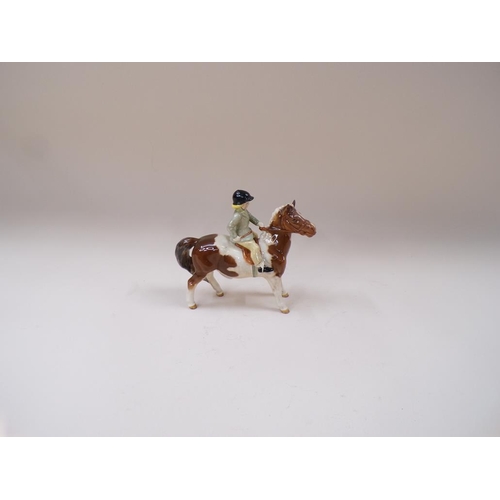 1767 - BESWICK GIRL ON PONY, A/F, 15CM H