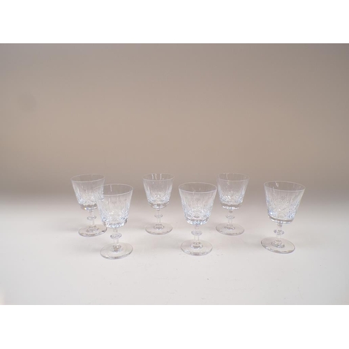 1782 - SET OF EDINBURGH CRYSTAL PORT GLASSES, 12CM H