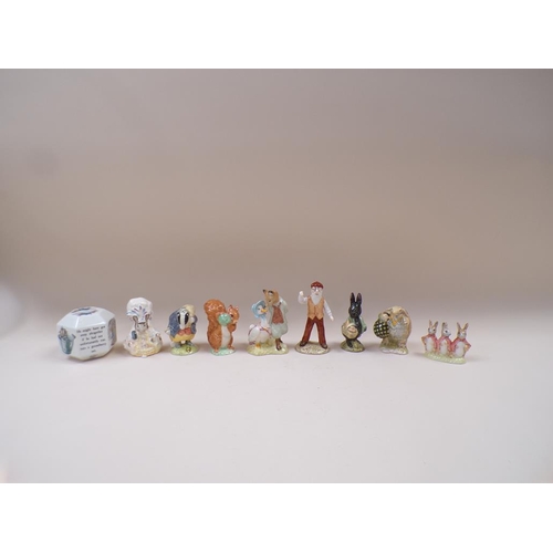 1784 - COLLECTION OF ROYAL ALBERT BEATRIX POTTER FIGURES - LARGEST 13CM H